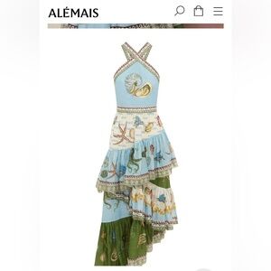 ALEMAIS Bath House midi dress NWOT